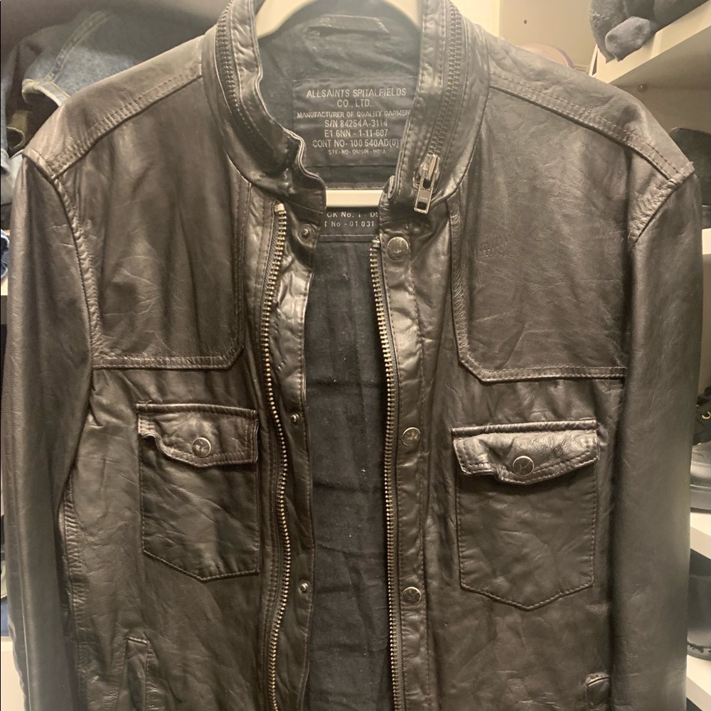 Men’s biker leather jacket
